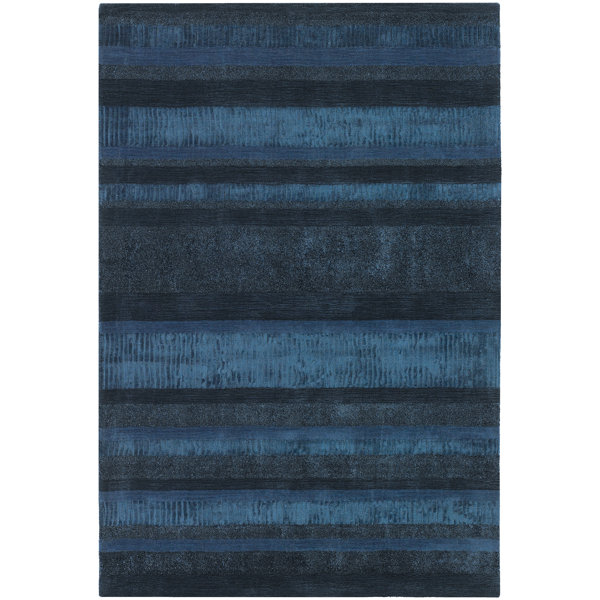 Chandra Blue/Black Rug Wayfair